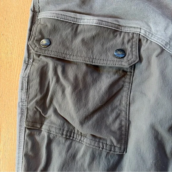 Duluth Pants Men 32x34 Gray Flex Fire Hose Brush Briar Double Knee Flex Hunting - Picture 5 of 11